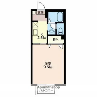 エクレール杉山【207号室】の間取り