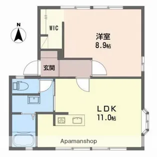 ビタビレッジ富士【B201号室】の間取り