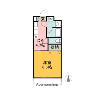 アルメリア【1階】の間取り