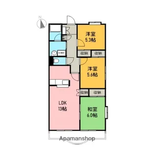 富士ガーデンヒルズ【201号室】の間取り