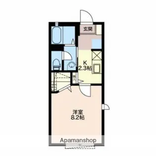 クレストヒルズⅡ【201号室】の間取り