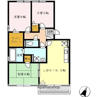 エスペランサF【2階】の間取り
