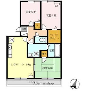 エスペランサF【3階】の間取り