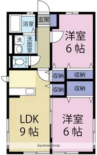 クレール国久保【1階】の間取り