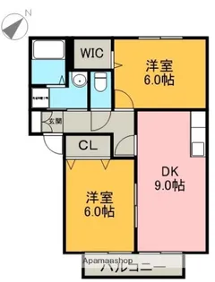 エバーライフワン【201号室】の間取り