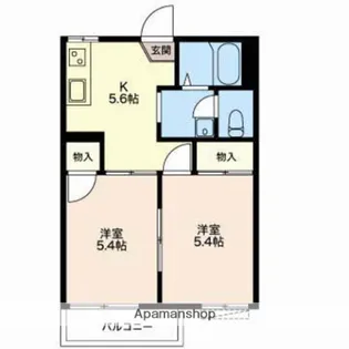 フレグランスコート佐野B【101号室】の間取り