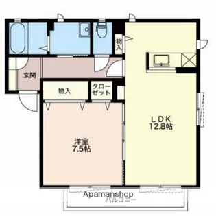 フェリーチェB【202号室】の間取り