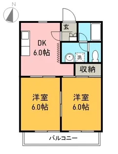 マーキュリーⅡ【203号室】の間取り