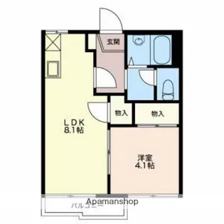 フォーブル葵【201号室】の間取り