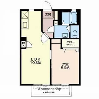 パルティータ伝法【2階】の間取り
