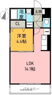 モンターニュFuji【2階】の間取り