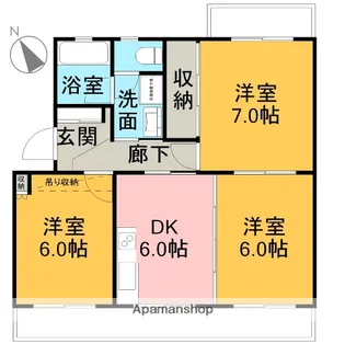 スカイヒル21Ⅰ【3階】の間取り
