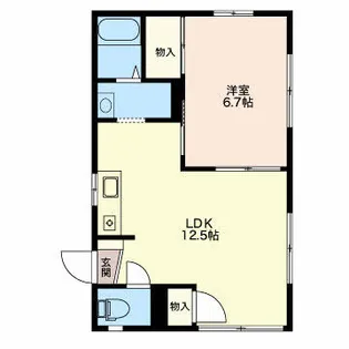 フレグランスかつまたB【1階】の間取り