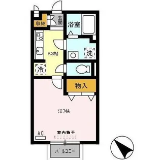 リヴェール アンジュ【2階】の間取り
