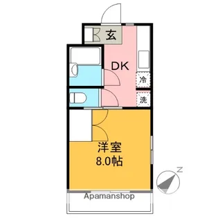 ヴィンテージM【201号室】の間取り
