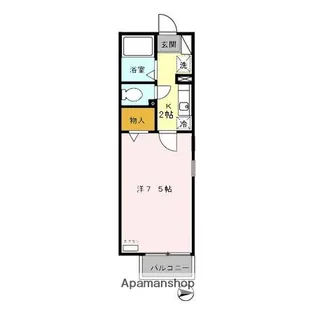 ソシアパートⅡ【2階】の間取り