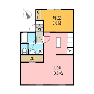 セジュール小泉B【106号室】の間取り