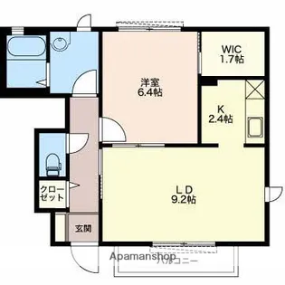 サンエスポワールA【102号室】の間取り