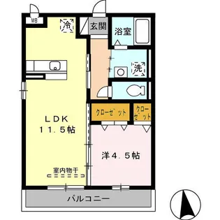 ロイヤル ナイン【2階】の間取り
