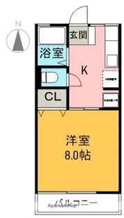 ハイム横割【1階】の間取り