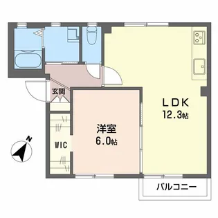 ル ポール宮下B【101号室】の間取り