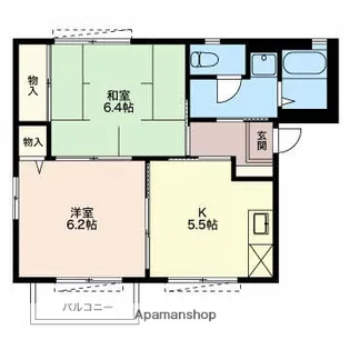 ユーガ千日B【101号室】の間取り