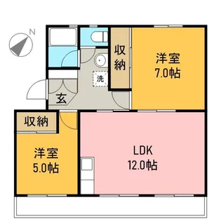 メゾン淀平【302号室】の間取り