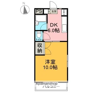 メルベーユ田園【201号室】の間取り