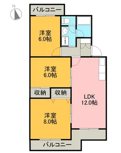 グレイス参番館【205号室】の間取り