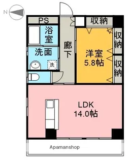 HIトピア富士【4階】の間取り