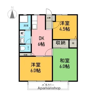 サンシティ三浦A【1階】の間取り