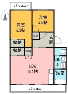 ブルースカイ【302号室】の間取り