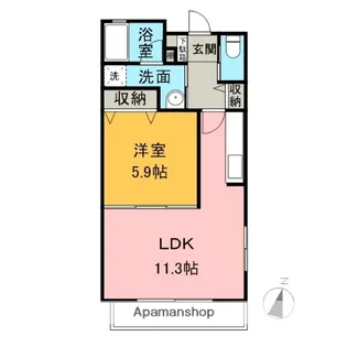 コフレアン【1階】の間取り