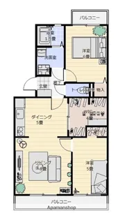 KANDAスリーナイン【306号室】の間取り