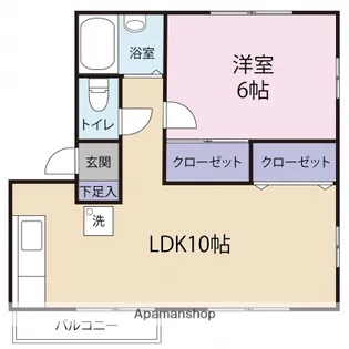 グリーンパール富士見ヶ丘【1階】の間取り