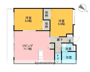 すずの杜【1階】の間取り