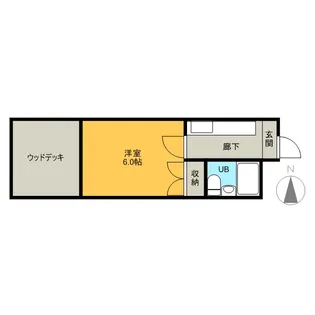 プラザ錦町【102号室】の間取り