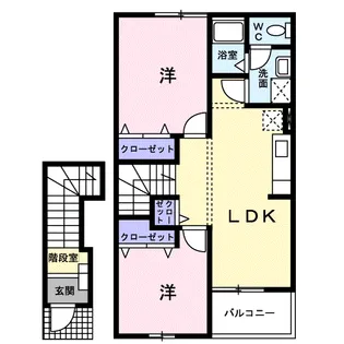 サンライズガーデン【2階】の間取り