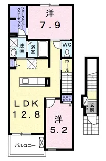 ミドルA【2階】の間取り