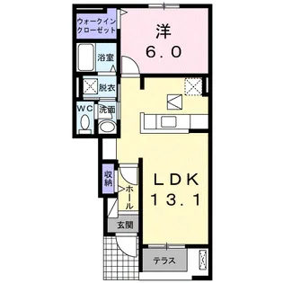 フェリーチェ【1階】の間取り