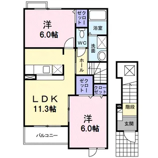 スターインプレス【2階】の間取り