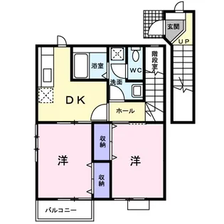 コートヤードⅠ【2階】の間取り