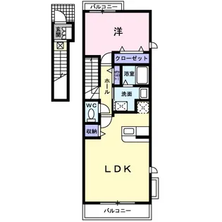 ラフレシール・K【2階】の間取り