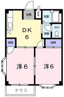 エクセリッチKーⅠ【102号室】の間取り