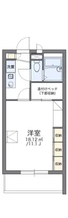 レオパレスオオバ【209号室】の間取り