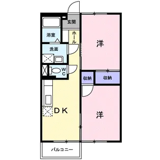 ニューエルディム宮島【2階】の間取り