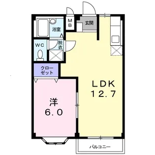 エルディム宮下【2階】の間取り