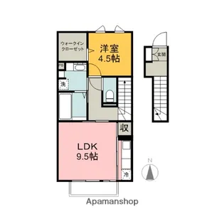 フェリーチェB【202号室】の間取り