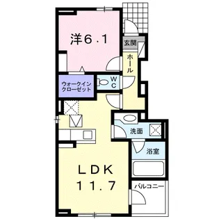 コートヤードⅥ【1階】の間取り