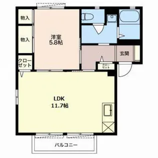 ファミールA【201号室】の間取り